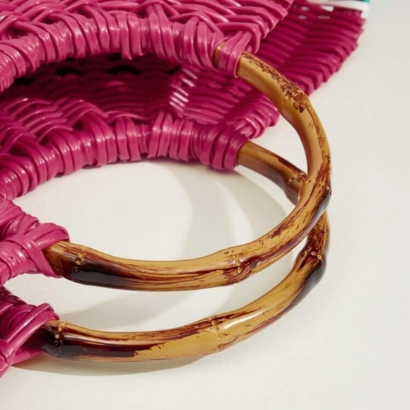 RING Handle Large Capacity Straw Bag - Picture 5 of 9